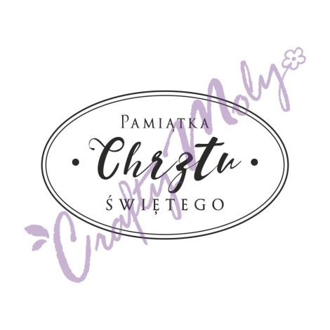 Stempel gumowy Crafty Moly Pamiątka Chrztu Świętego II